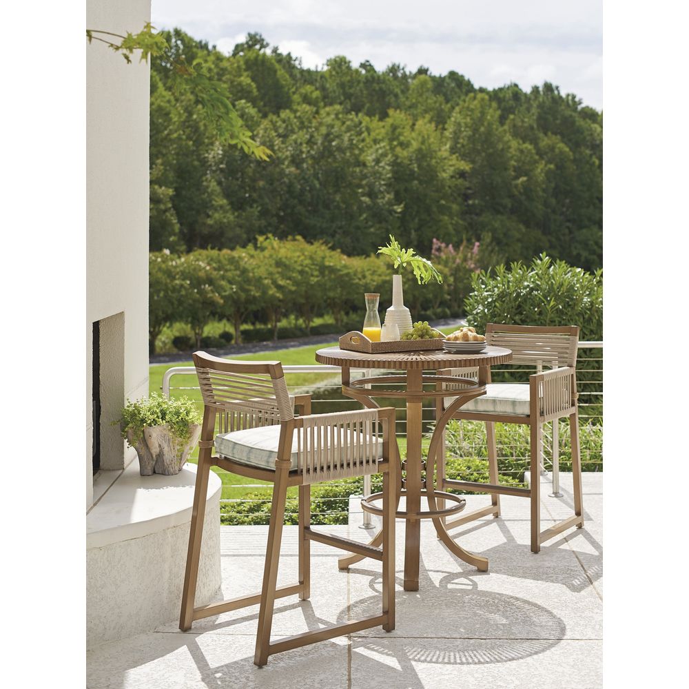 Outdoor Side Tables High/Low Bistro Table - 3925 Medium Brown