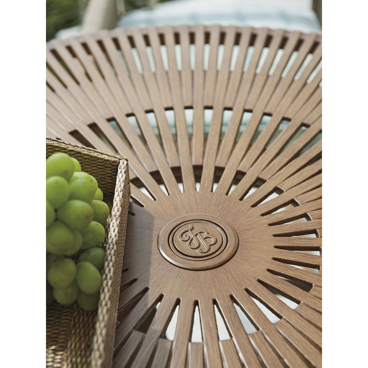 Round Dining Table - Medium Brown
