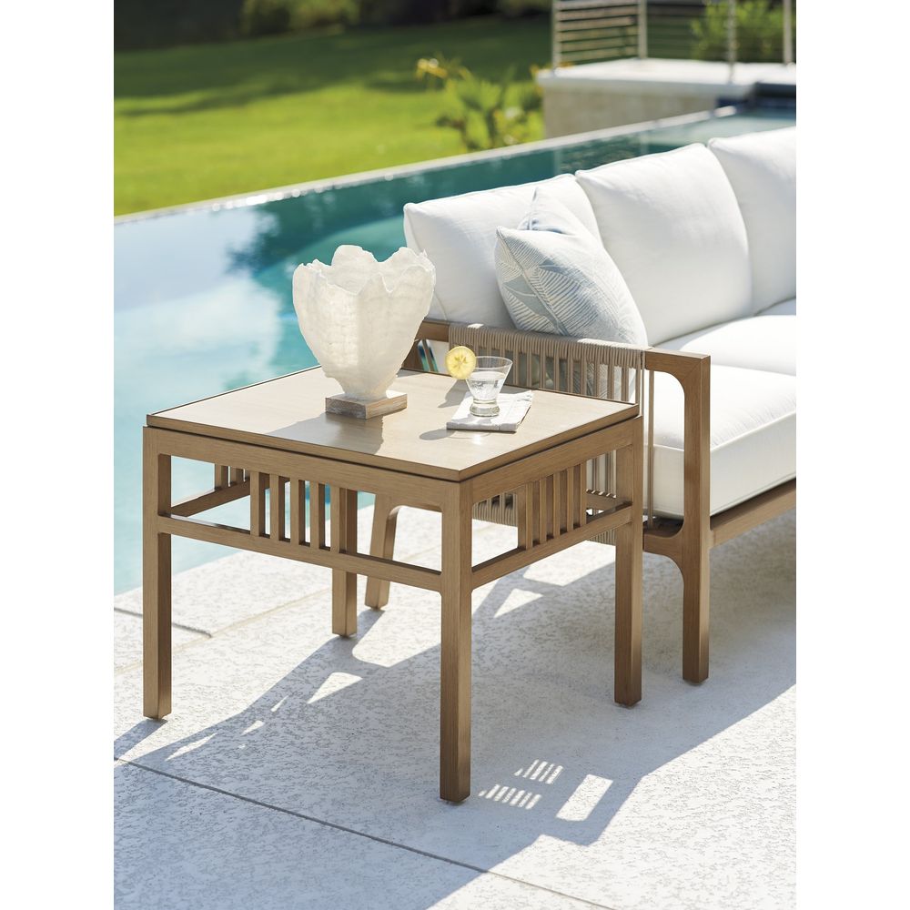Outdoor Side Tables Rectangular End Table - Medium Brown