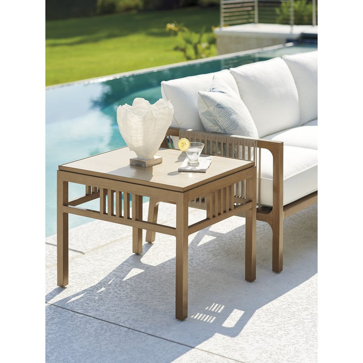 Outdoor Side Tables Rectangular End Table - Medium Brown