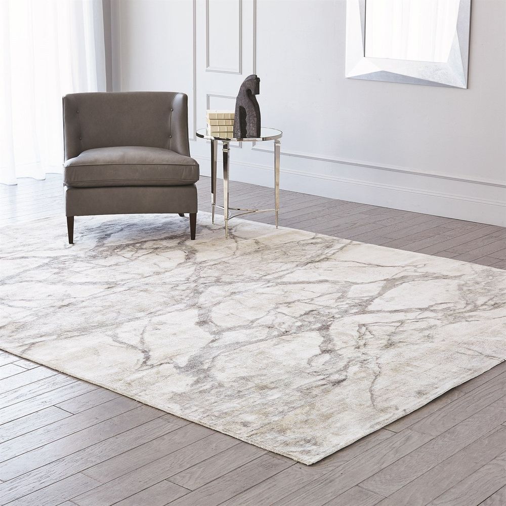 Mirror Match Marble Rug-Neutrals-5 x 8