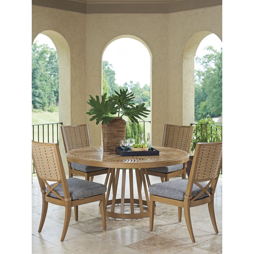 Outdoor Dining Tables Round Dining Table - Light Brown