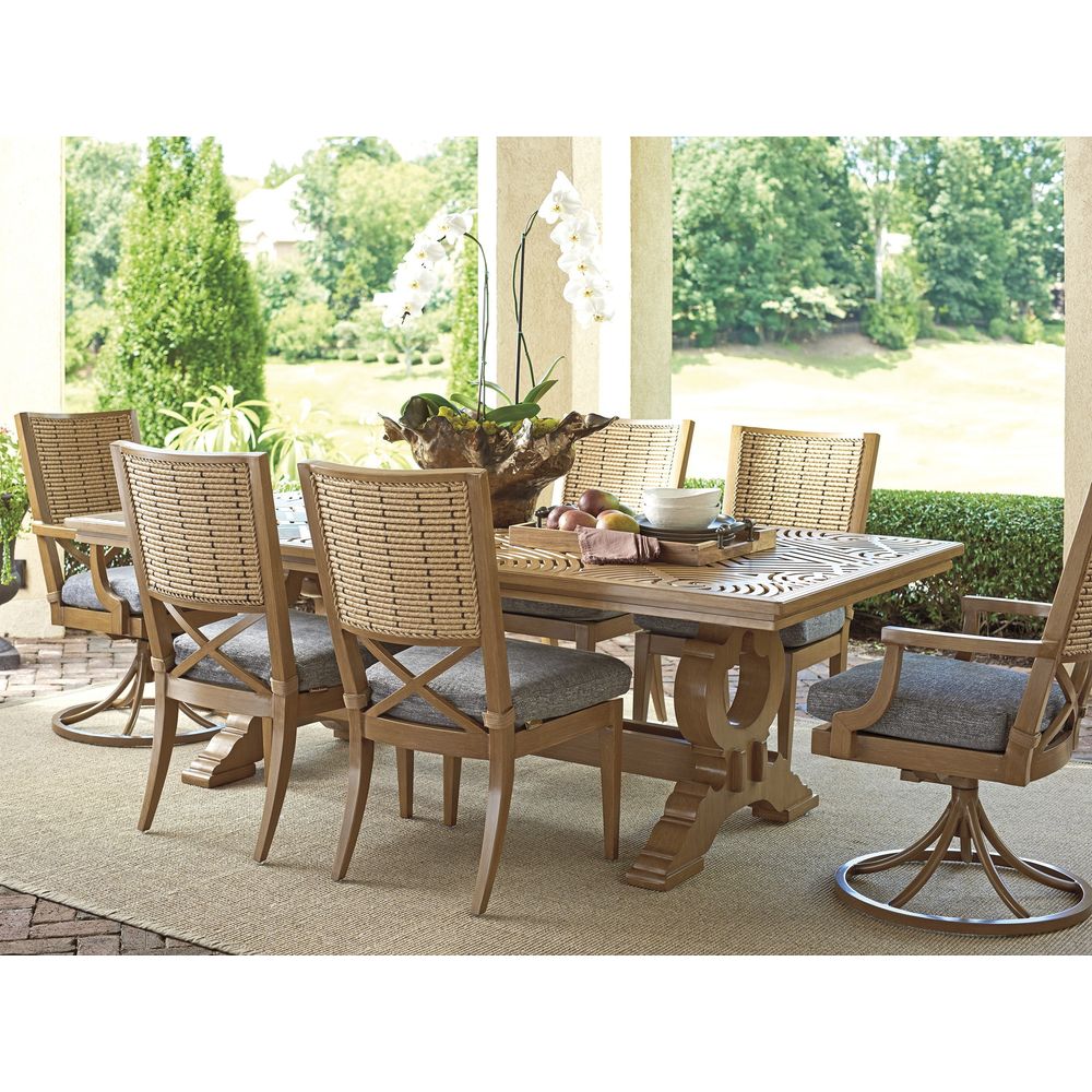 Outdoor Dining Tables Rectangular Dining Table - Light Brown