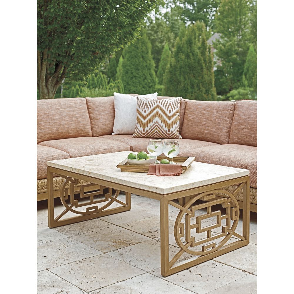Outdoor Coffee Tables Rectangular Cocktail Table - Light Brown