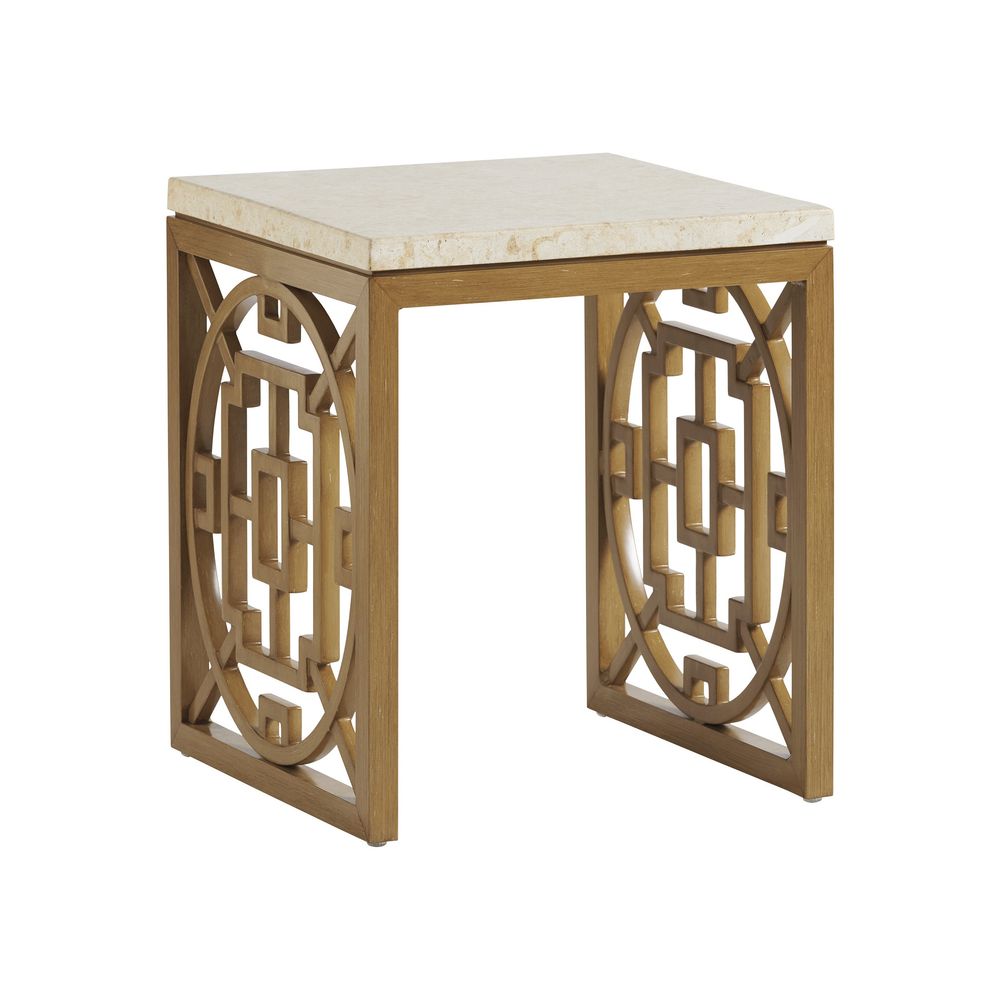 Outdoor Side Tables Square End Table - Light Brown
