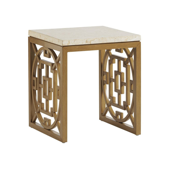 Outdoor Side Tables Square End Table - Light Brown