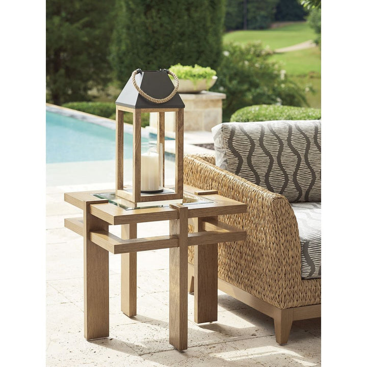 Outdoor Side Tables Square End Table - 3930 Sand (Light Tan)