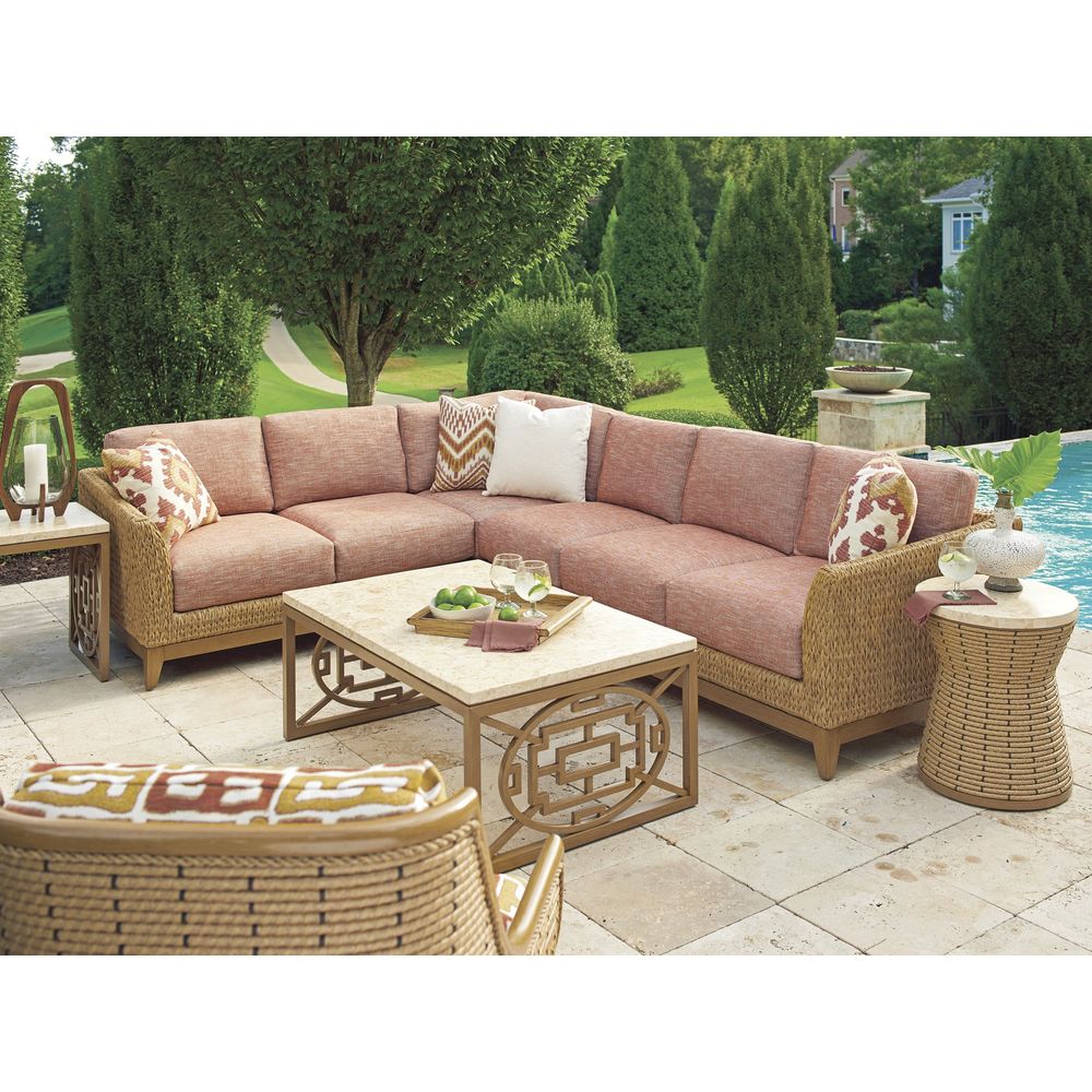 Outdoor Coffee Tables Rectangular Cocktail Table - Light Brown