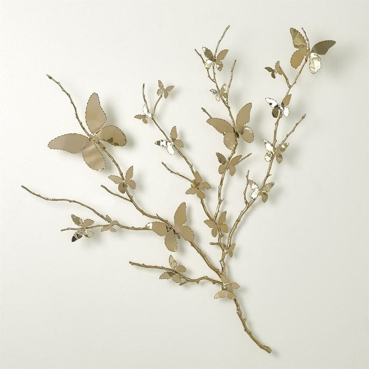 Wall Decor Butterfly Wall Art-Brass
