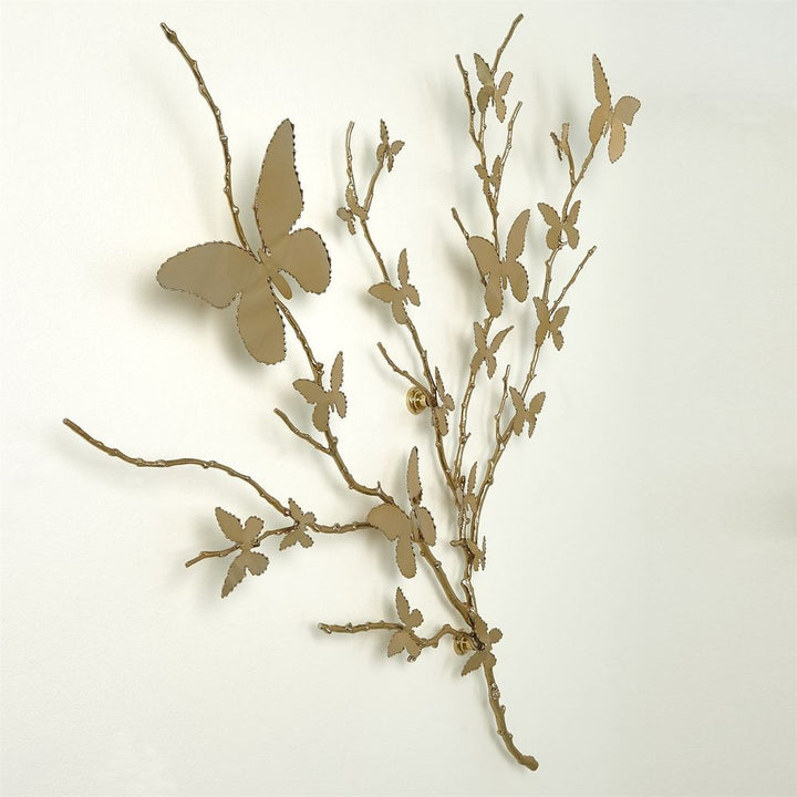 Wall Decor Butterfly Wall Art-Brass