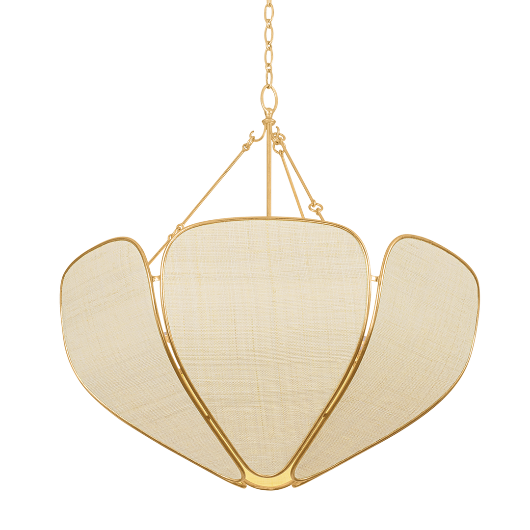 Bayville Pendant - Vintage Gold Leaf