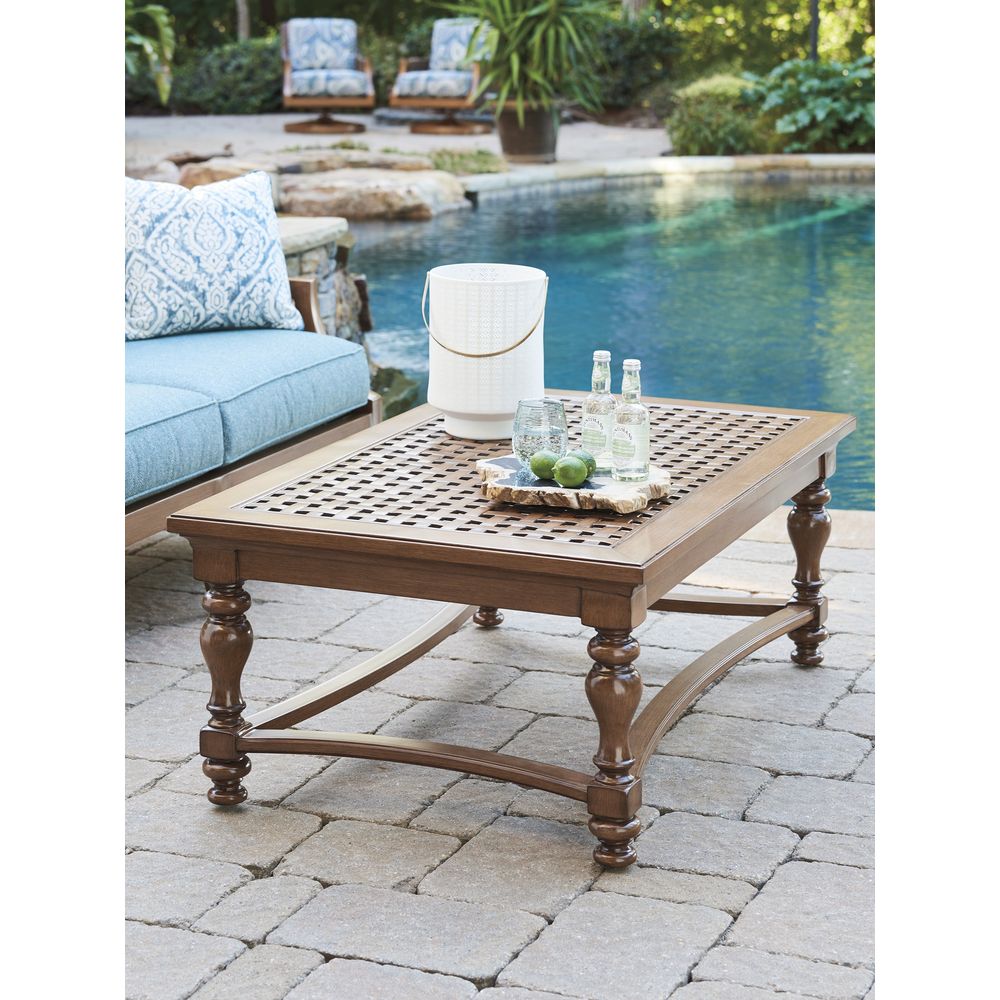 Outdoor Coffee Tables Rectangular Cocktail Table - 3935 Medium Brown