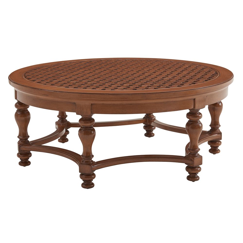 Outdoor Coffee Tables Round Cocktail Table - 3935 Medium Brown