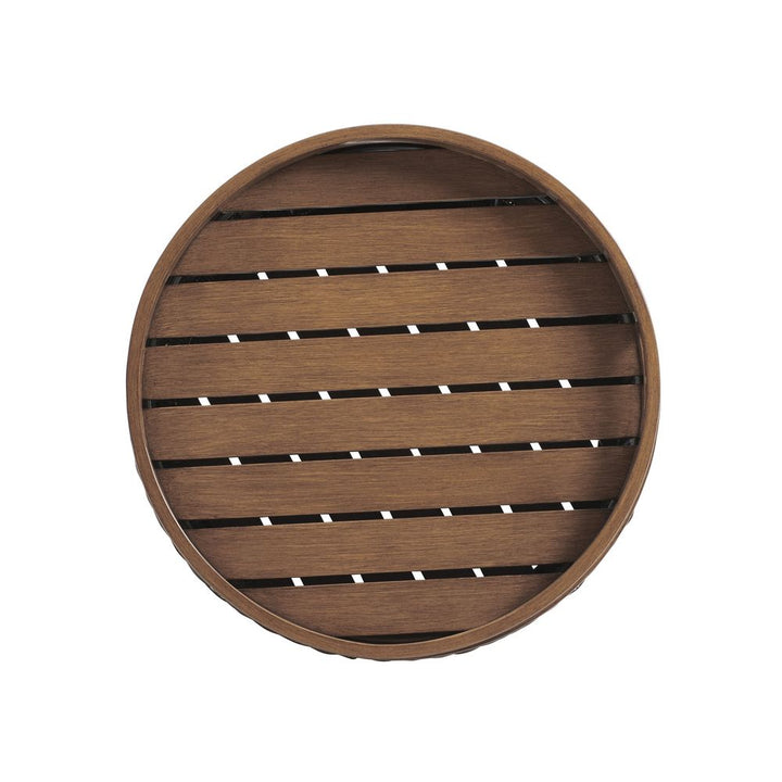 Round Accent Table - 3935 Medium Brown