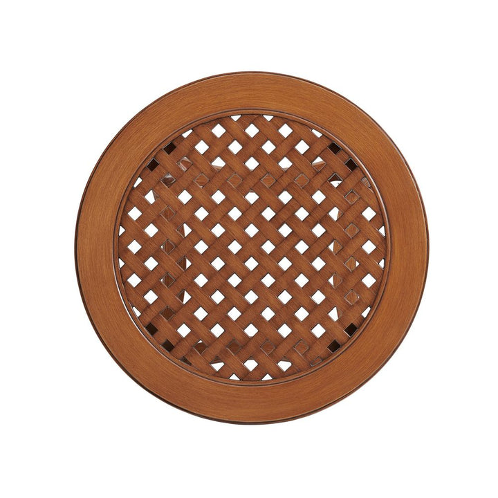 Round End Table - 3935 Medium Brown
