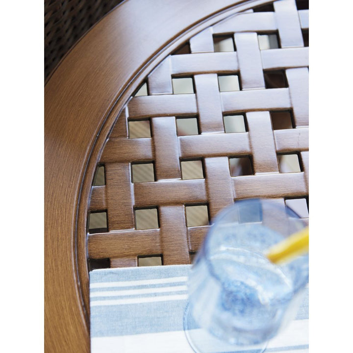 Outdoor Side Tables Round End Table - 3935 Medium Brown