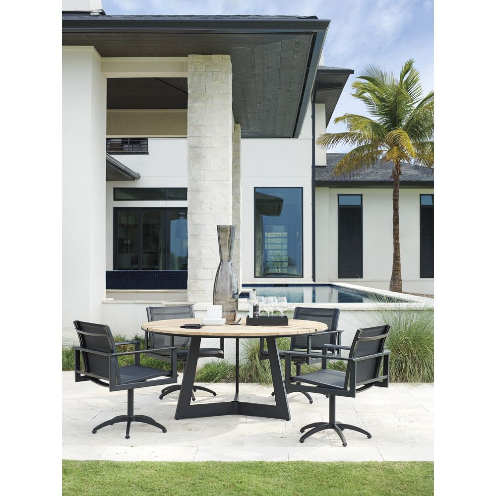 Outdoor Dining Chairs Swivel Rocker Dining Chair - 3940 Graphite
