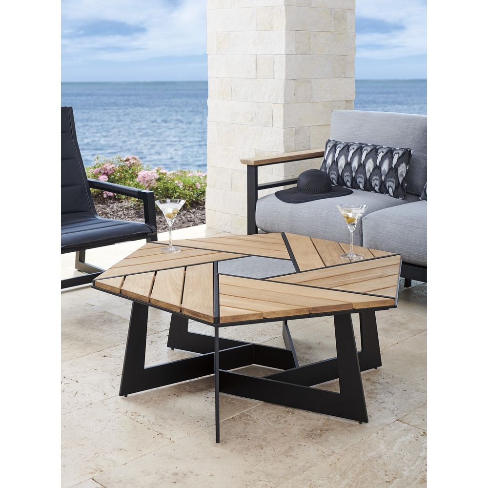 Outdoor Coffee Tables Hexagonal Cocktail Table - 3940 Graphite