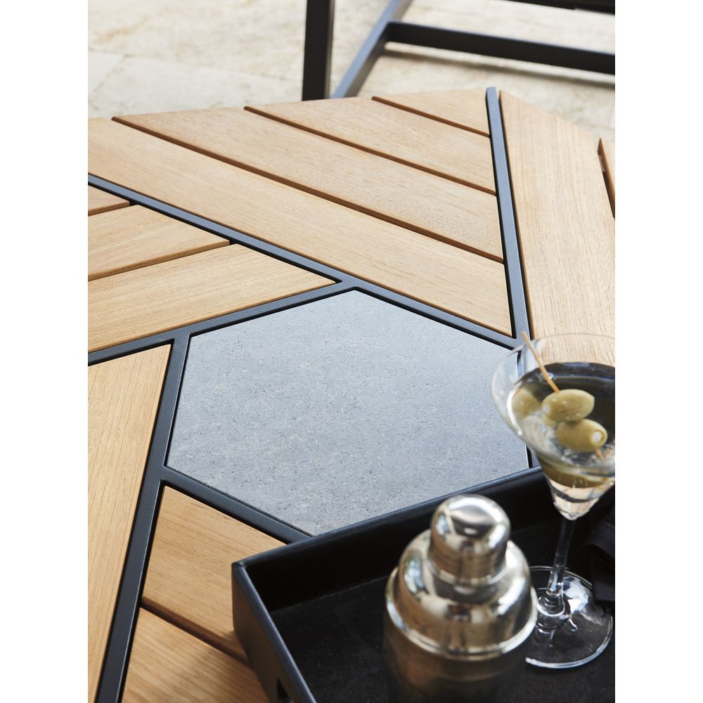 Outdoor Coffee Tables Hexagonal Cocktail Table - 3940 Graphite