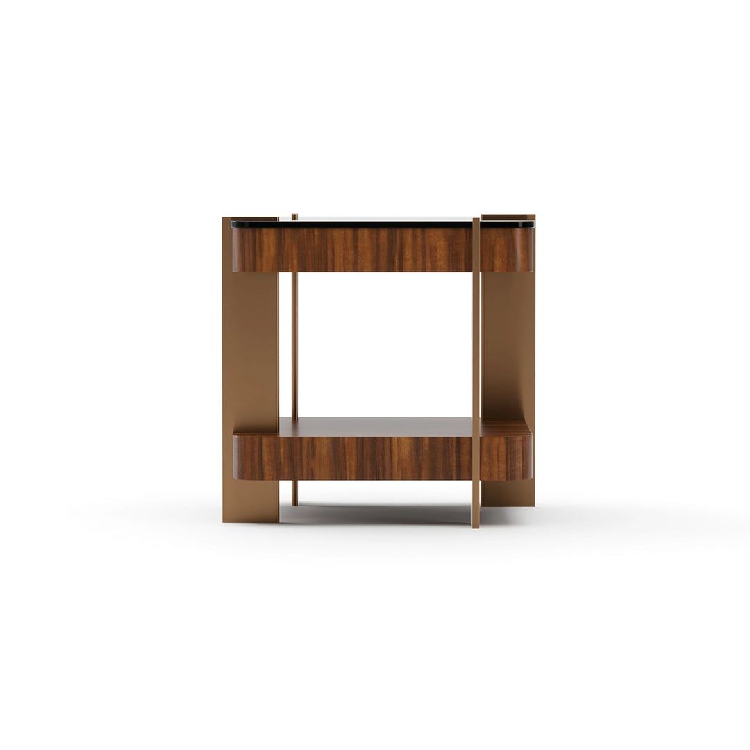 ALTURA GLASS TOP SIDE TABLE - image 3