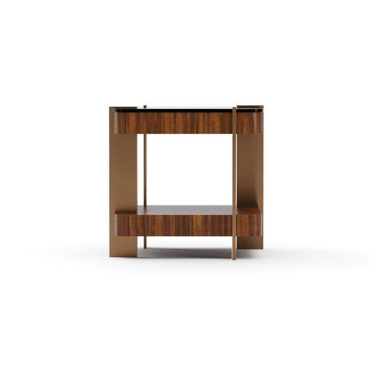 ALTURA GLASS TOP SIDE TABLE - image 3