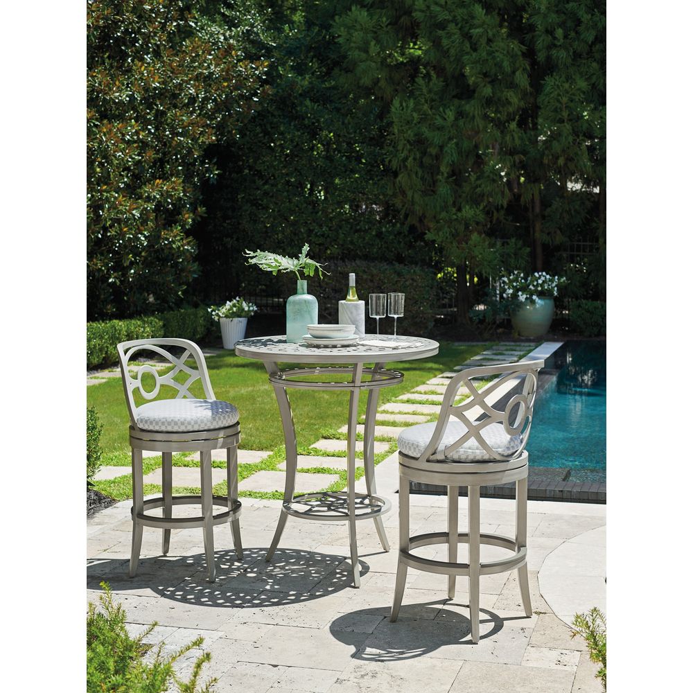 Outdoor Side Tables High/Low Bistro Table - 3945 Light Gray