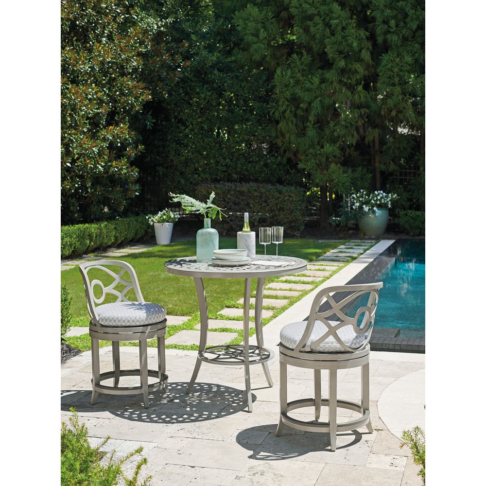 Outdoor Side Tables High/Low Bistro Table - 3945 Light Gray