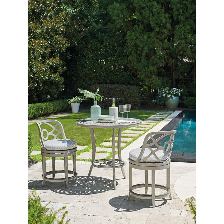 Outdoor Side Tables High/Low Bistro Table - 3945 Light Gray