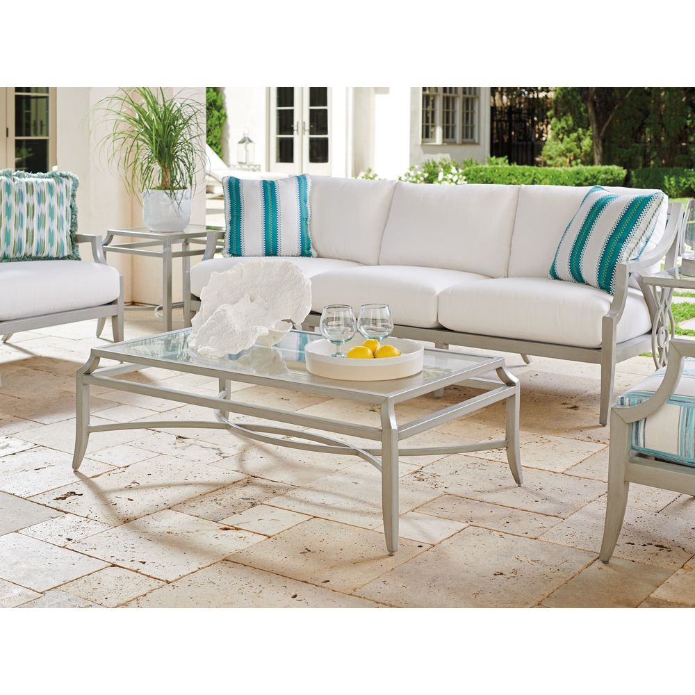 Outdoor Coffee Tables Rectangular Cocktail Table - 3945 Light Gray