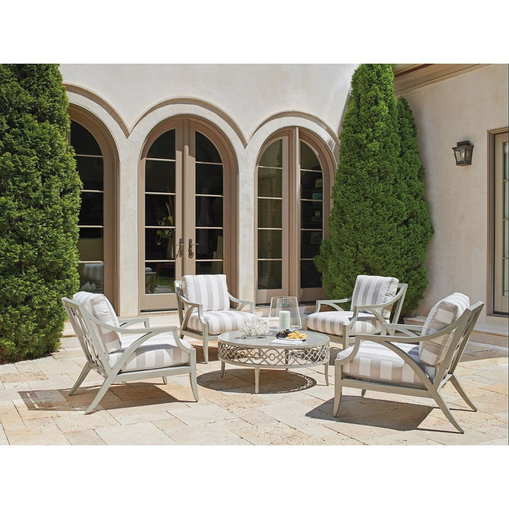 Outdoor Coffee Tables Round Cocktail Table - 3945 Light Gray
