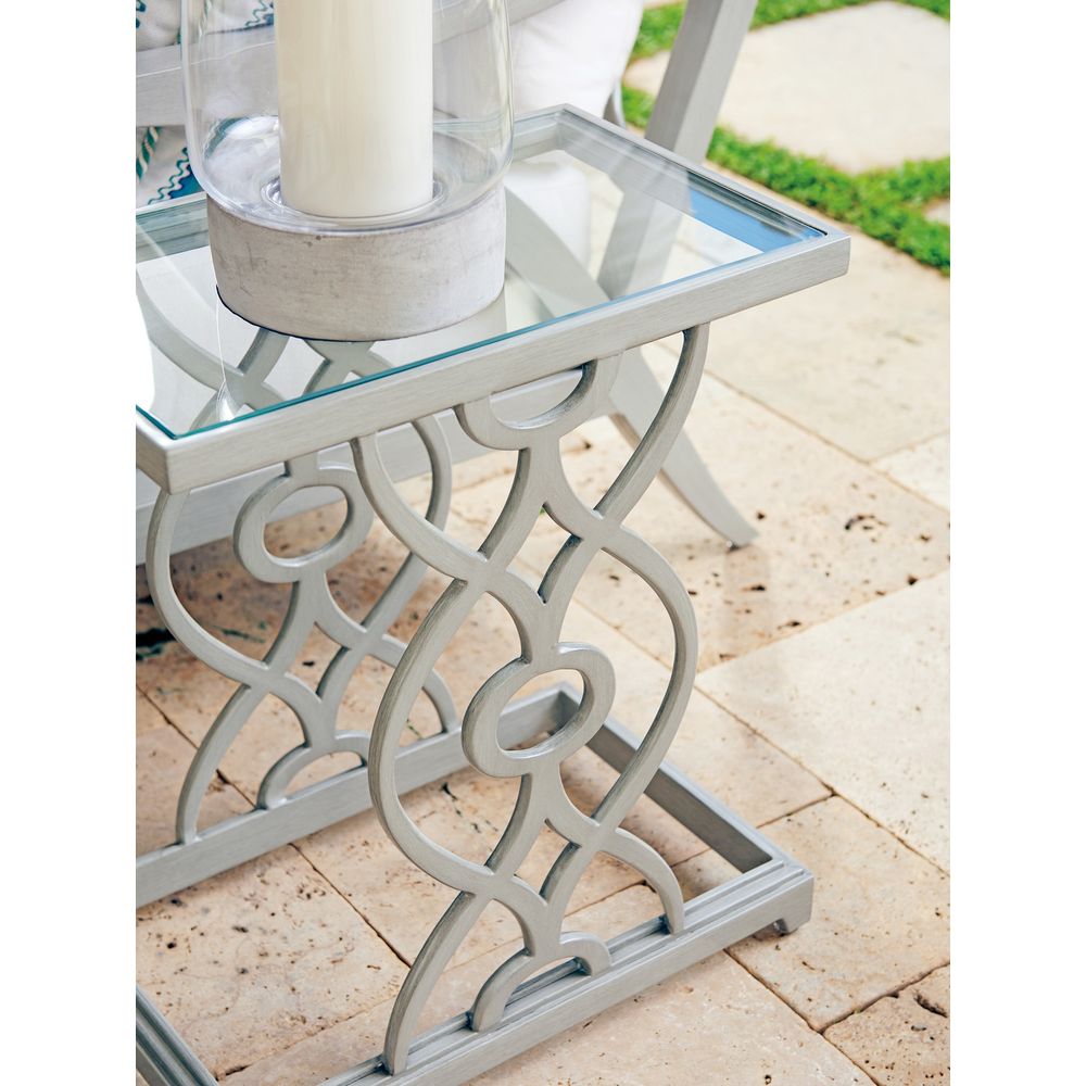 Outdoor Side Tables Rectangular Spot Table - 3945 Light Gray