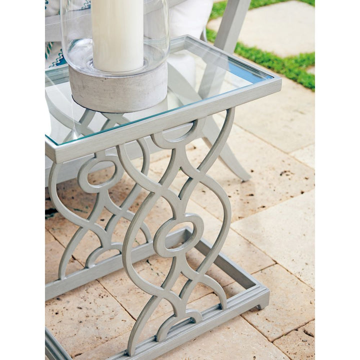 Outdoor Side Tables Rectangular Spot Table - 3945 Light Gray