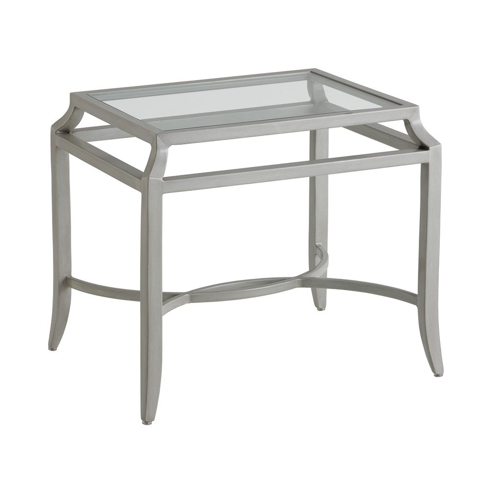 Outdoor Side Tables Rectangular End Table - 3945 Light Gray