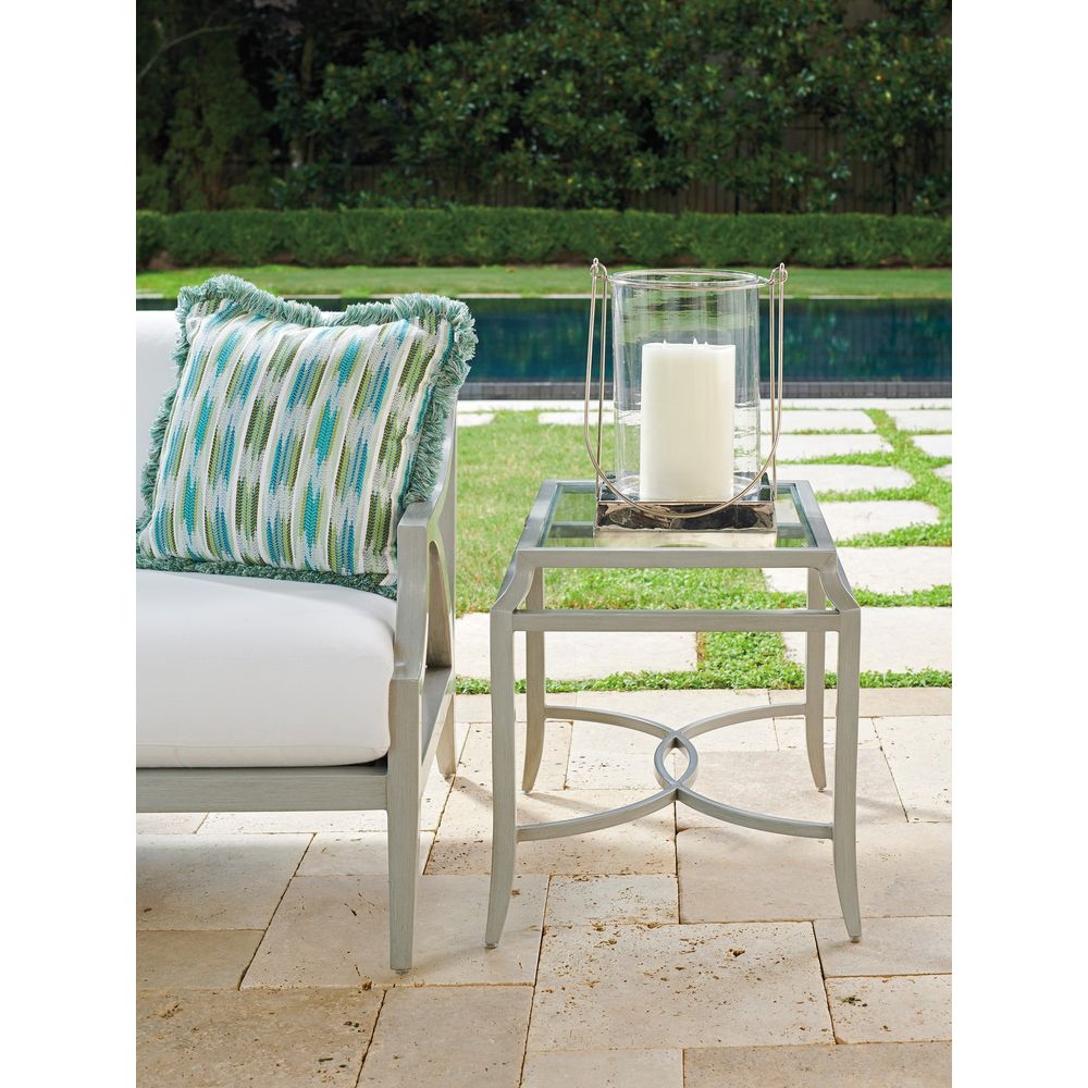 Outdoor Side Tables Rectangular End Table - 3945 Light Gray