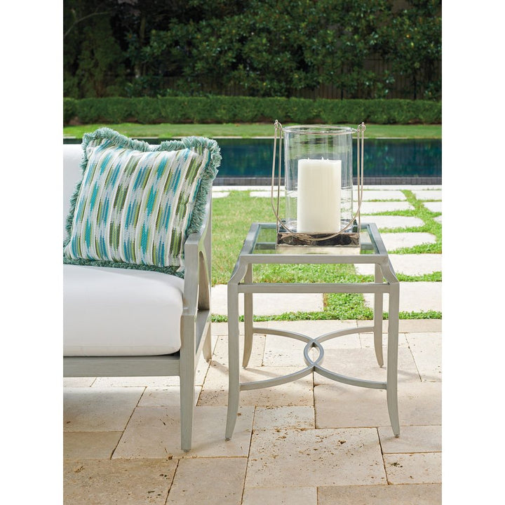 Outdoor Side Tables Rectangular End Table - 3945 Light Gray