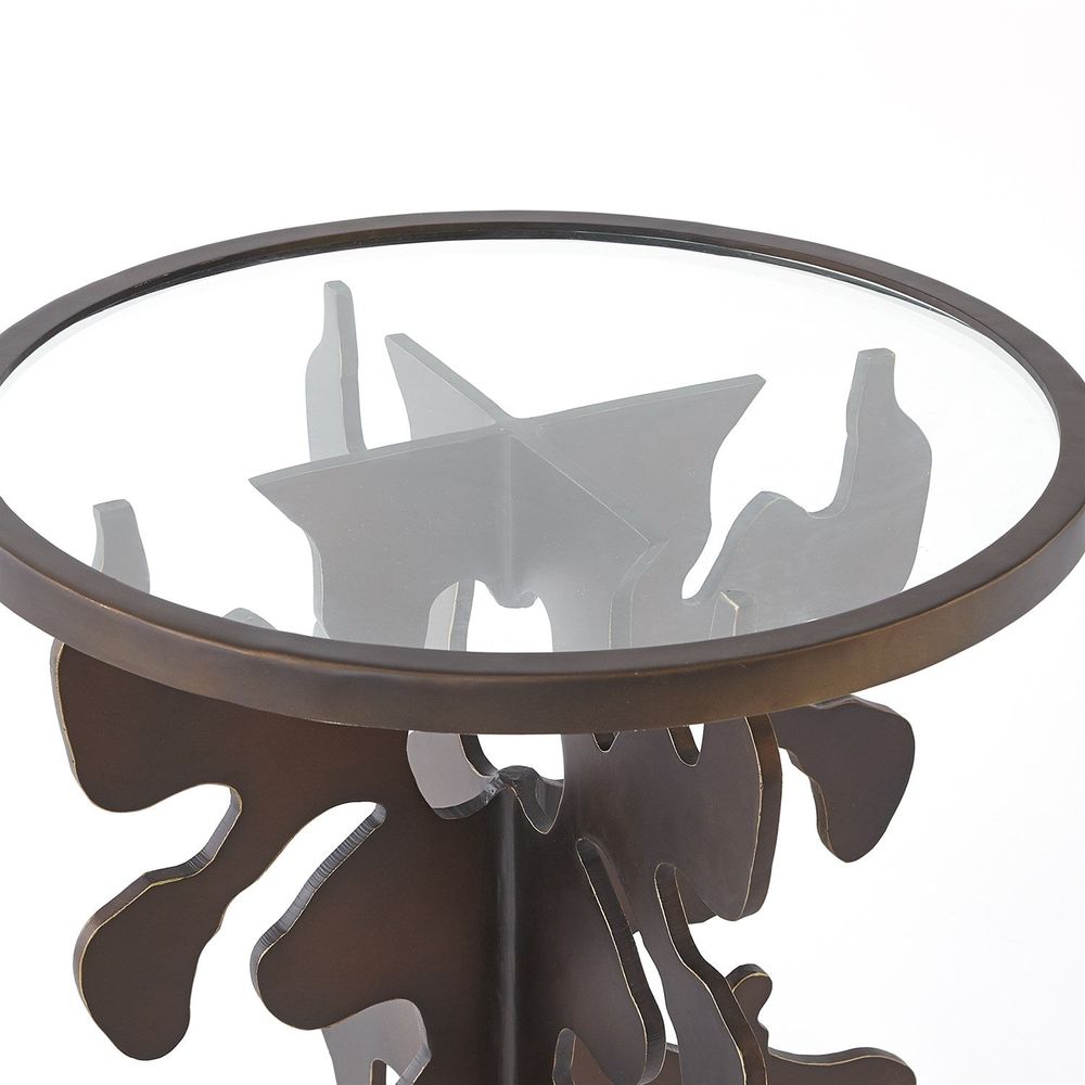 Ink Blot Side Table-Bronze