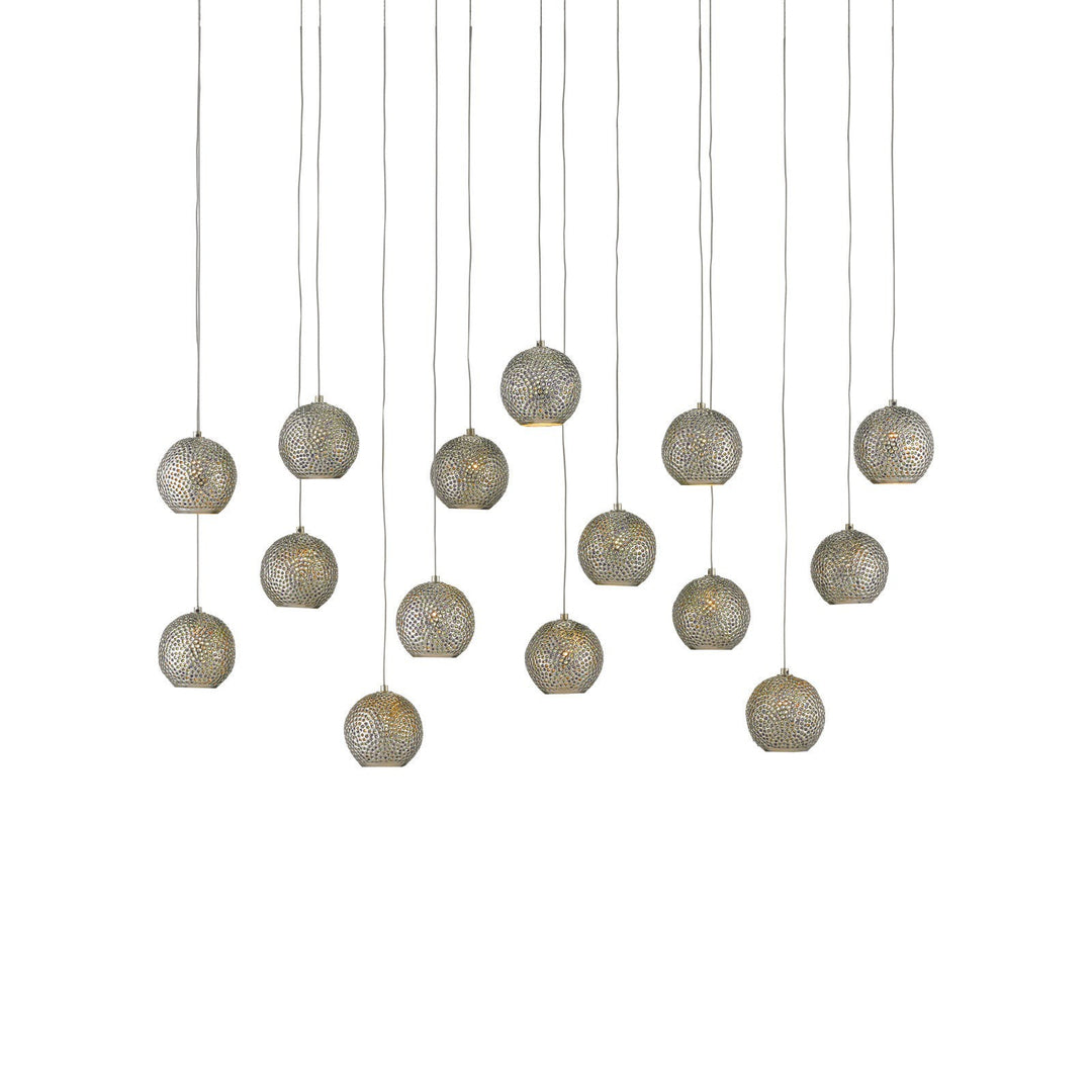 Giro 15-Light Linear Multi-Drop Pendant