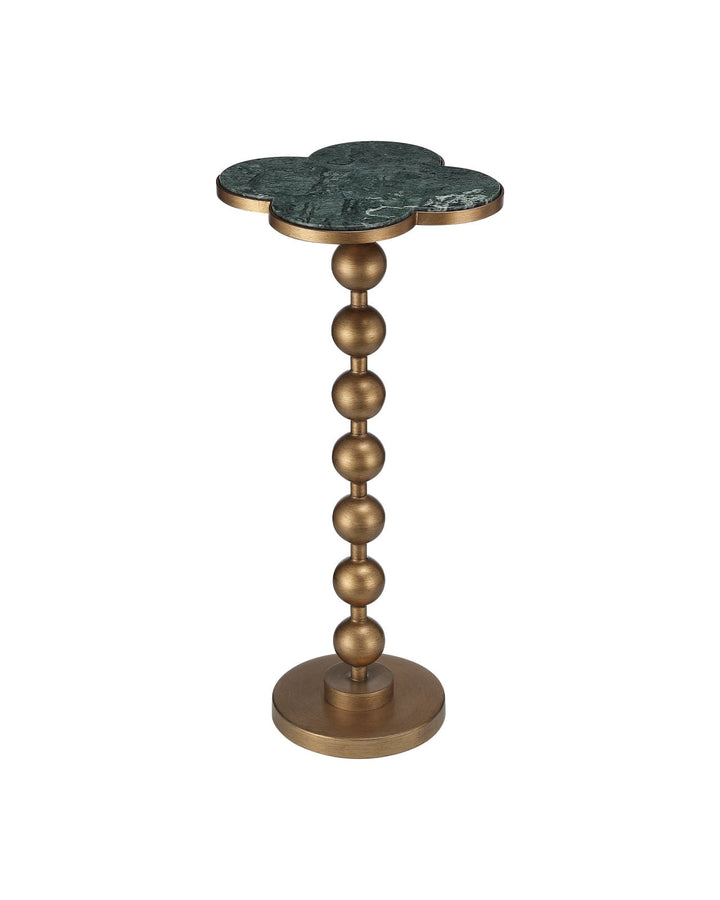 Side Tables Quatrefoil Green Accent Table
