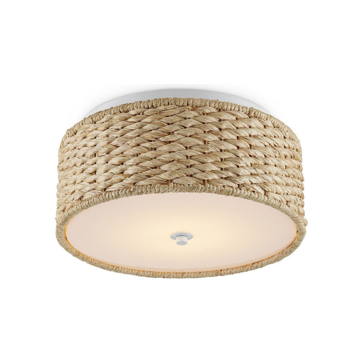 Colchester Raffia Flush Mount