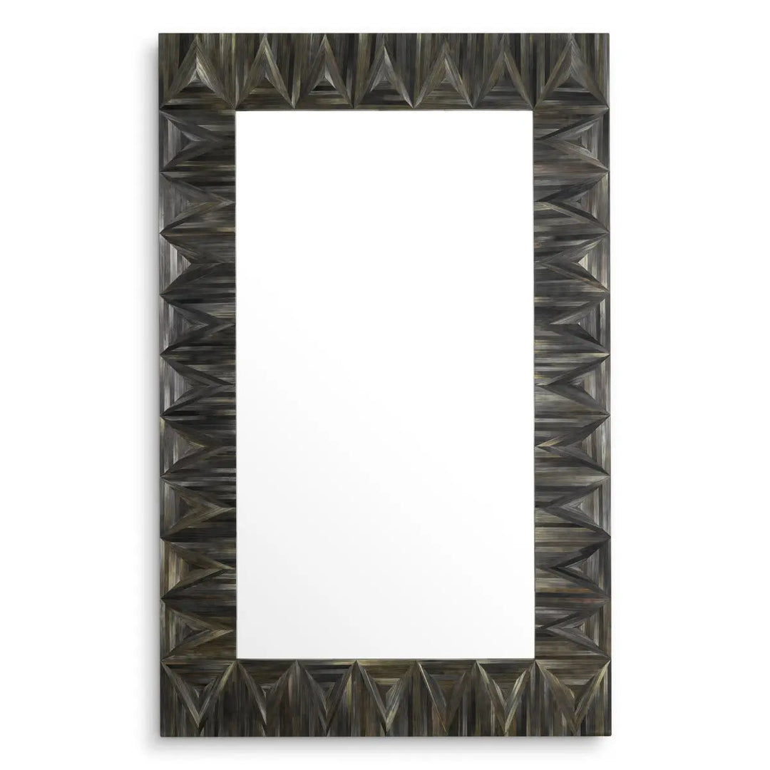 Mirror Belmont Straw Marquetry Charcoal - image 3