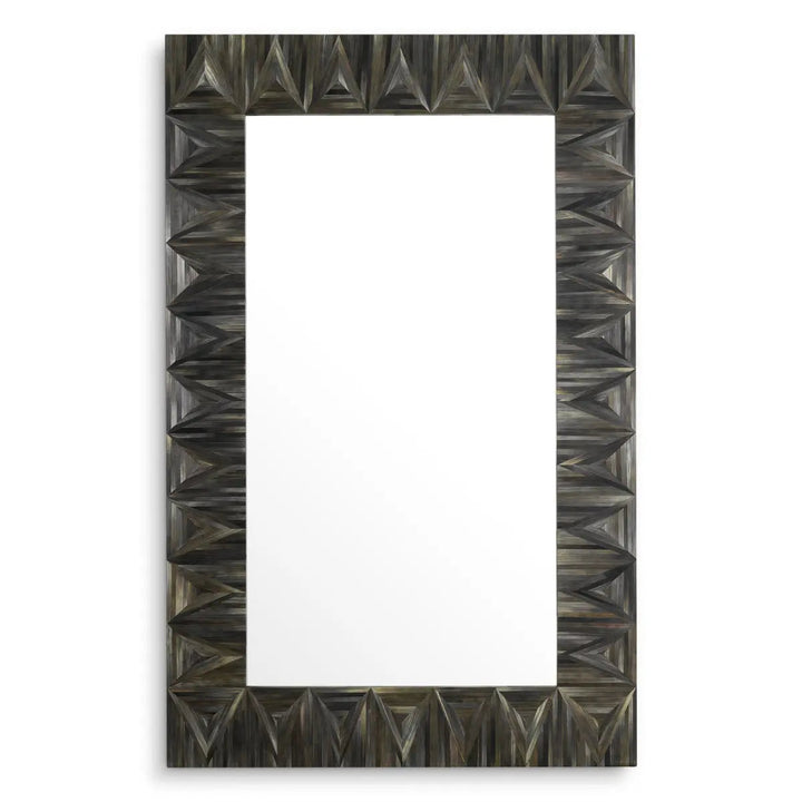 Mirror Belmont Straw Marquetry Charcoal - image 3