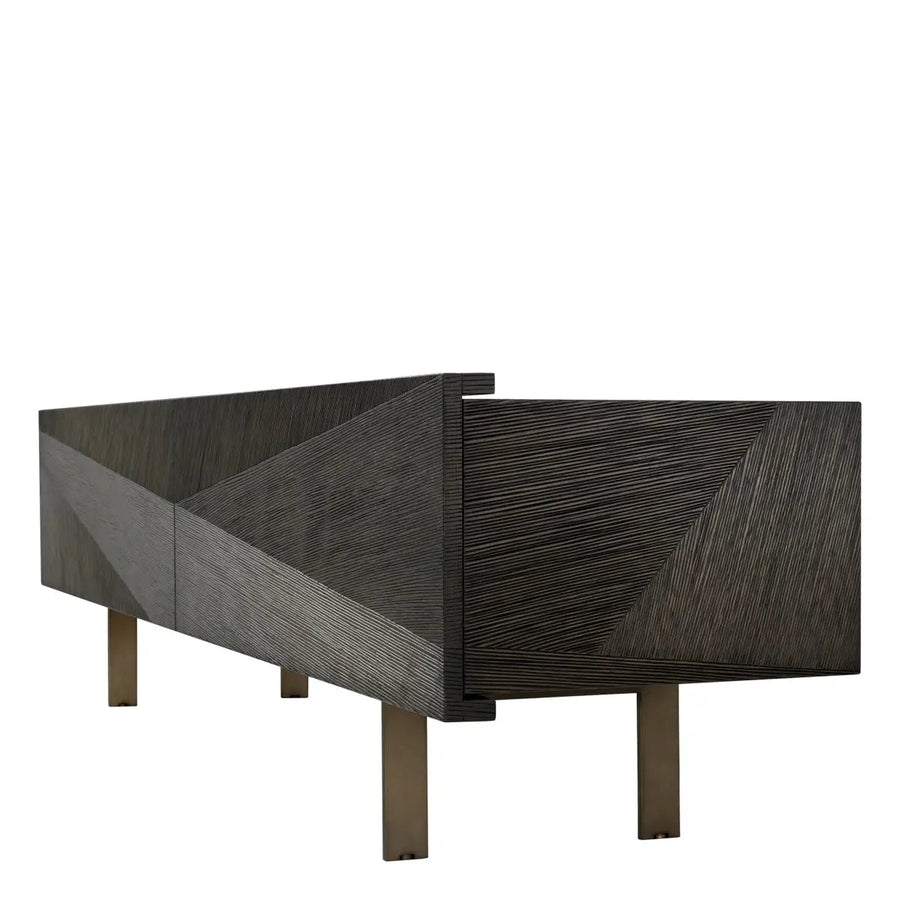Tv Cabinet San Martin Mocha Straight Oak Veneer - image 1