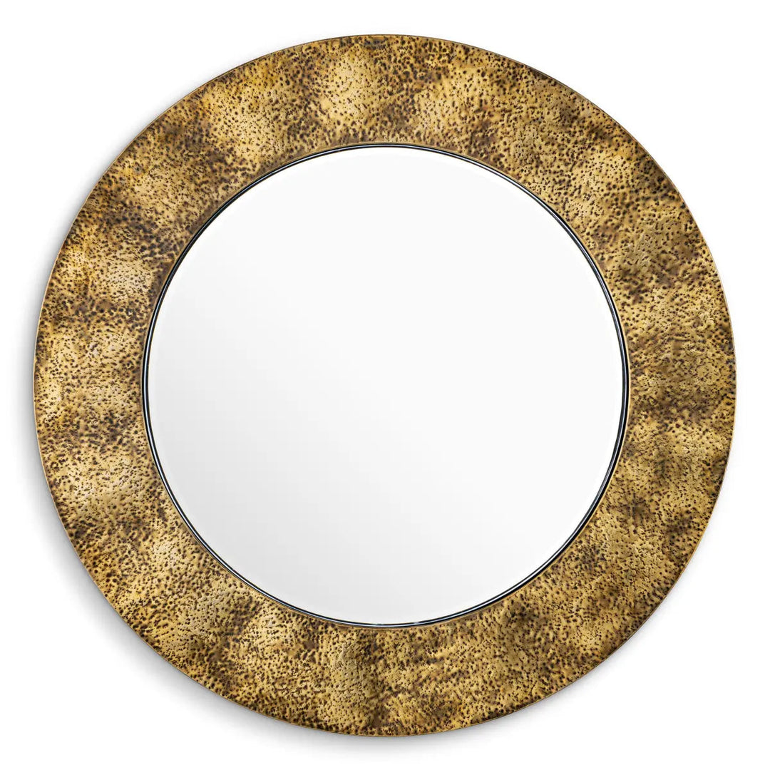 Mirror Ronin Hammered Vintage Brass Finish - image 3