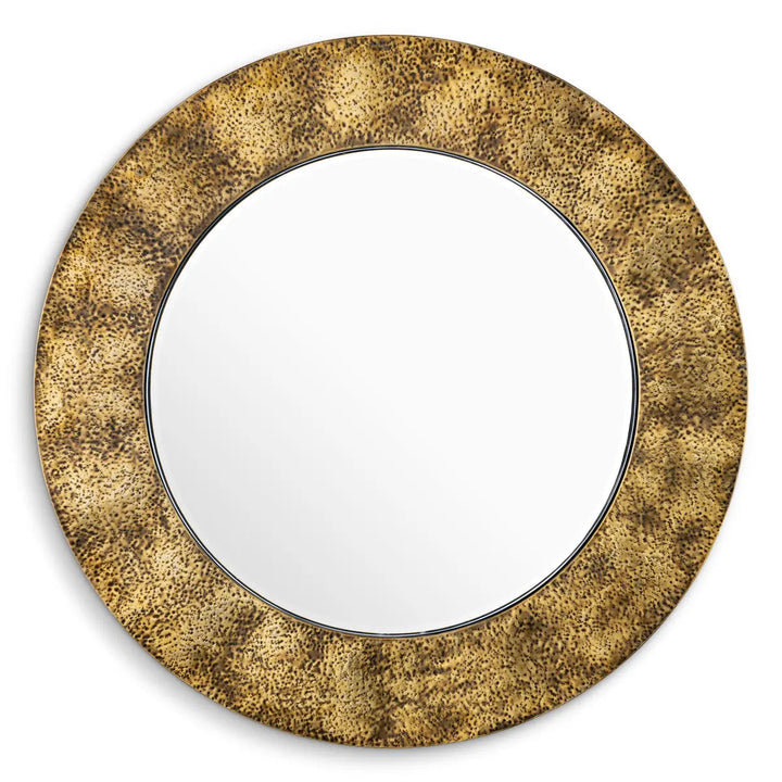 Mirror Ronin Hammered Vintage Brass Finish - image 3