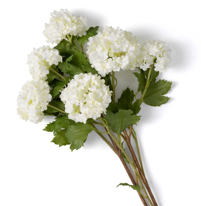 Bouquet Of Hydrangeas Snowball White Real Touch 36 Pcs - image 3