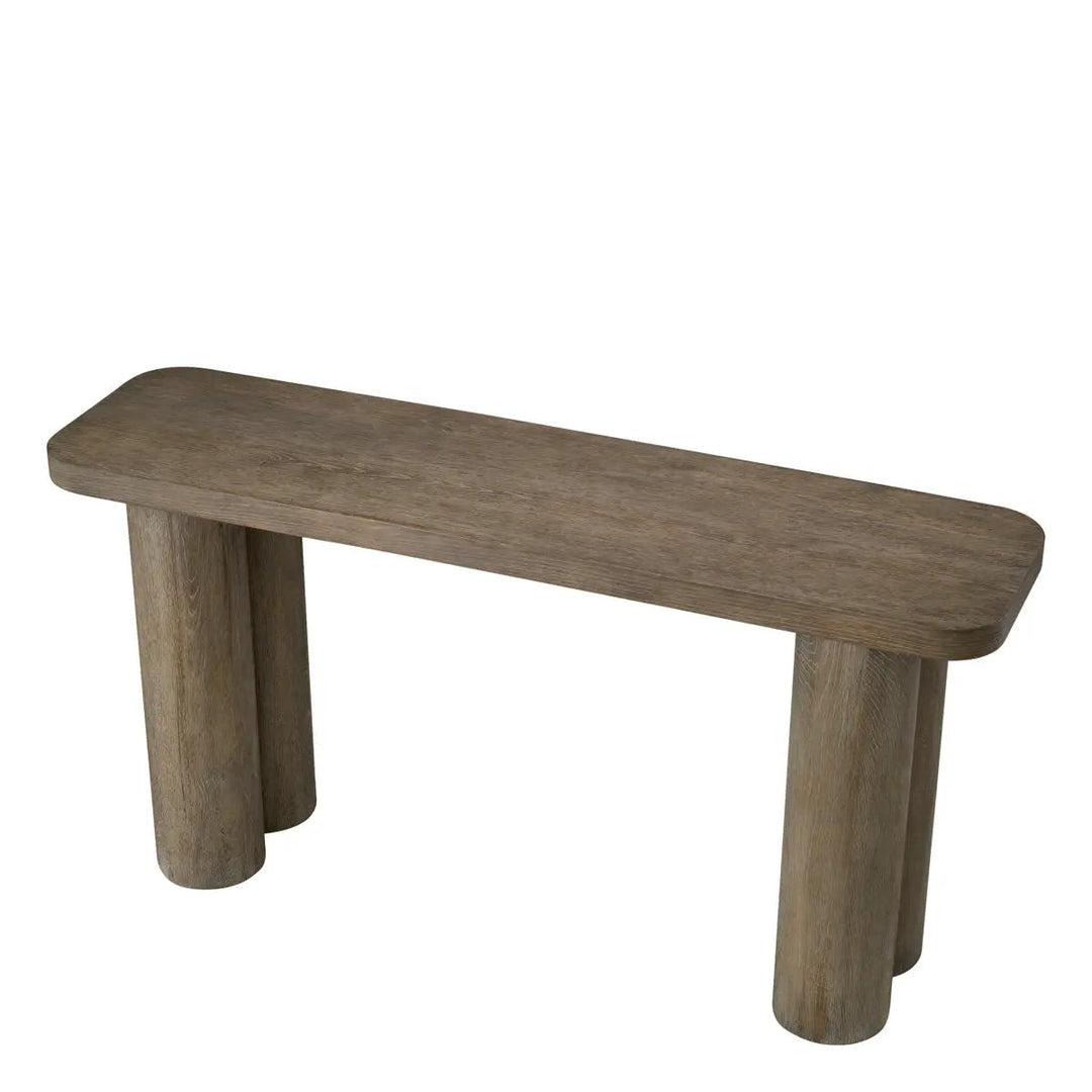 Console Table Lindbrook Silverstone Oak Veneer - image 3