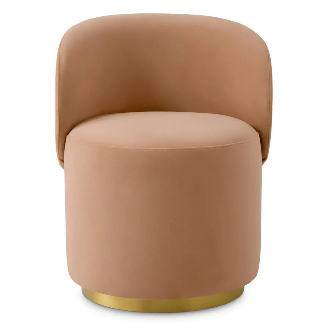 Dining Chair Greer Savona Camel Brushed Brass Finish - image 3