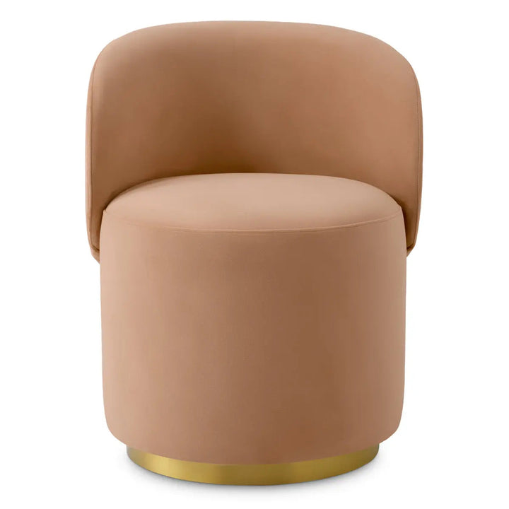 Dining Chair Greer Savona Camel Brushed Brass Finish - image 3