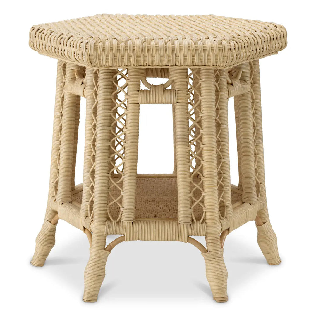 Side Table Saba Hexagon Natural Rattan - image 3
