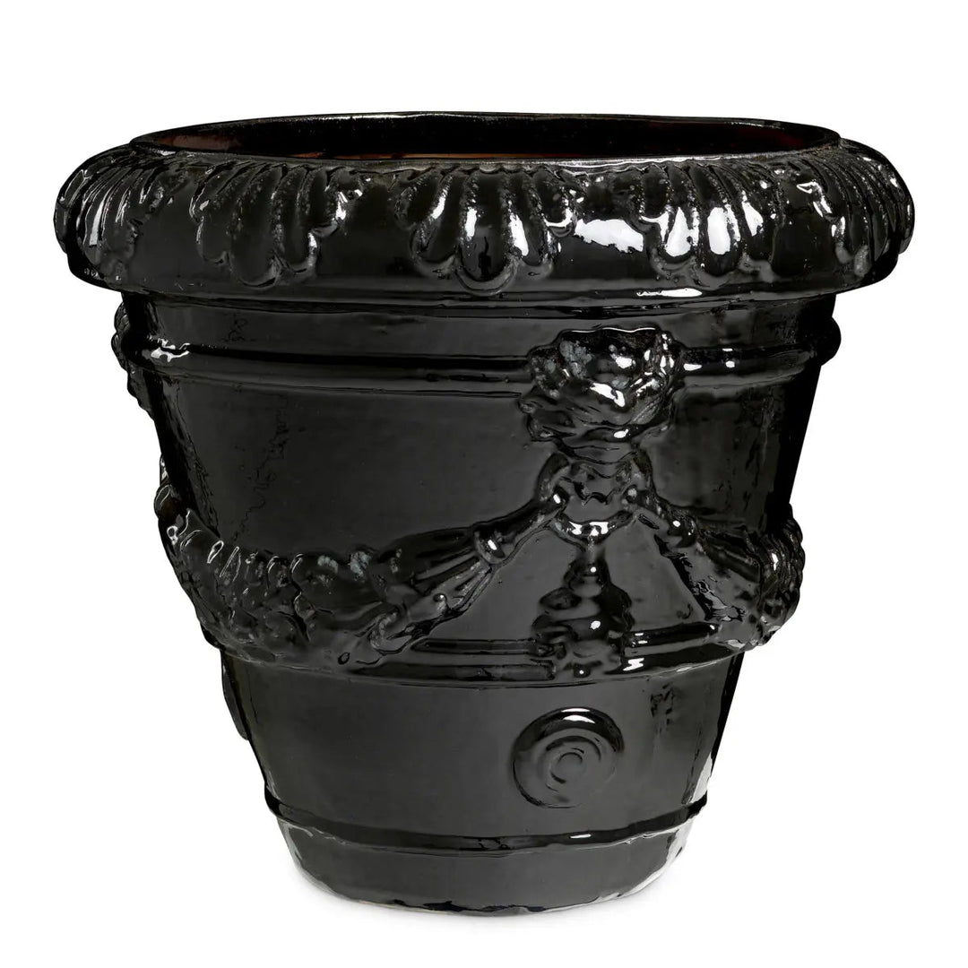 Outdoor Planter Toulon Black Finish - image 1